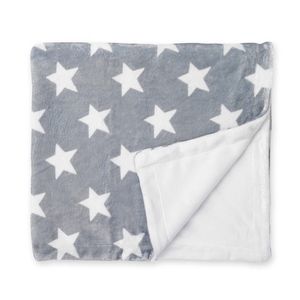 Star Double-Sided French Fiber Blanket Grey/White